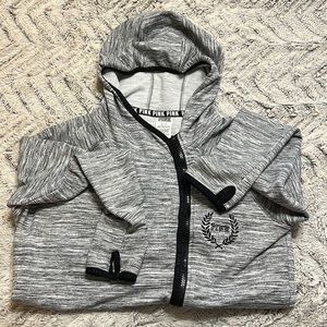 Victoria’s Secret pink joggers zip up hooded jacket